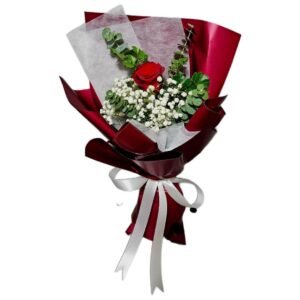 small red rose bouquet