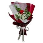 small red rose bouquet