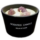 black scented candle