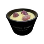 black scented candle