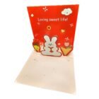 Red 3D Card with the writing "loving sweet life!"