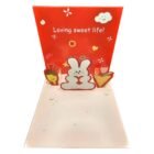 Red 3D Card with the writing "loving sweet life!"