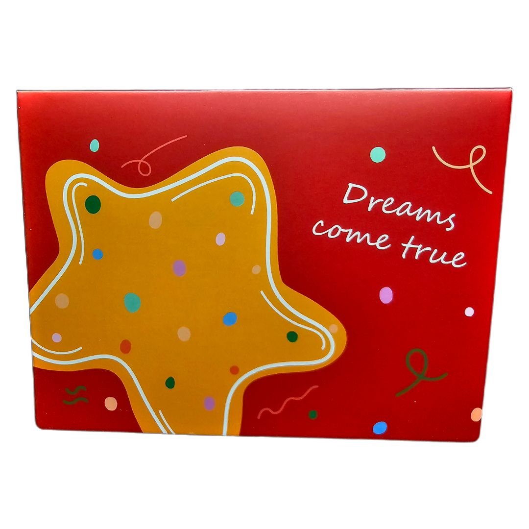 Card that writes "Dreams come true"
